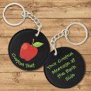 Search for red apple keychains Teacher