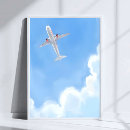 Search for plane in clouds posters Sky