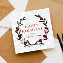 Search for happiness christmas cards Wreath