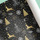Search for black gold wrapping paper Christmas tree