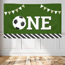 Search for soccer birthday banners Green
