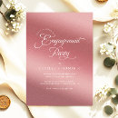 Search for rose gold engagement party invitations Metallic