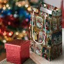 Search for vintage santa claus gift bags Victorian christmas
