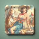 Recherche de chevaux assiettes en papier Cowgirl