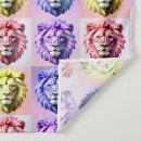 Search for geometric lion art Colourful