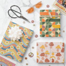 Search for cute mushroom wrapping paper Retro