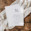Search for monogram logo invitations Black and white