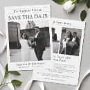Search for newspaper wedding save the dates Fun