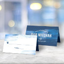 Search for navy blue place cards Star of david