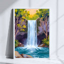 Recherche de cascade bleue posters Forêt