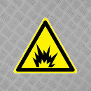 Search for explosive stickers Hazard