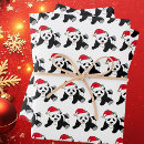 Search for christmas panda wrapping paper Cute