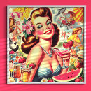 Recherche de kitsch vintage posters Pinup