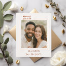 Search for burnt orange wedding save the dates Modern