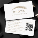 Search for eyebrow business cards Makeup artist
