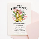 Search for cheetah invitations Party animals