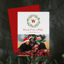 Recherche de holly wreath christmas cards Famille