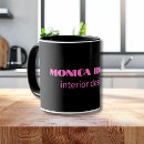 Search for neon mugs Black background