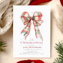 Search for bow christmas invitations Watercolor