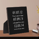 Search for dates plaques Engagement