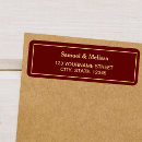 Search for maroon and gold return address labels Elegant