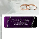 Search for purple sparkle return address labels Chic