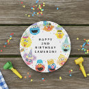 Search for cookie monster birthday plates Kids birthday tableware