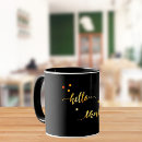 Recherche de glace noire tasses Noir et or