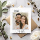Search for budget save the dates Black and white