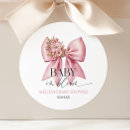 Search for pink and black bow stickers Baby shower