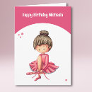 Search for cute ballerina birthday cards Girly