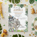 Recherche de wild safari birthday invitations Éléphant