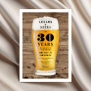 Search for cheers and beers 30th birthday invitations Modern