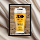 Search for cheers and beers 30th birthday invitations Modern
