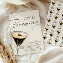 Search for martini bridal shower invitations Brown