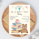Search for library baby shower invitations Teddy bear