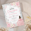 Search for bling quince invitations Princess tiara crown