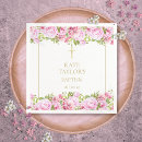 Search for pink and gold napkins Baptism