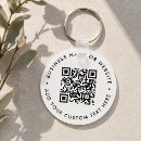 Search for clean white keychains Qr code