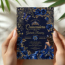 Search for navy blue gold quinceanera invitations Watercolor