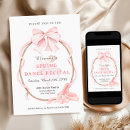 Search for ballet recital invitations Pink