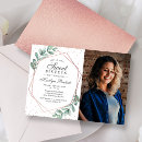 Search for rose gold geometric invitations Eucalyptus