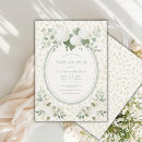 Search for green white baby shower invitations Vintage