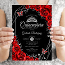 Search for quinceanera red silver Floral