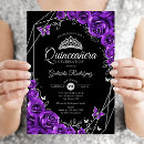 Search for black and purple invitations Floral