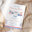Search for patriotic baby shower invitations Gender neutral