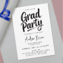Search for college reunion invitations Black and white