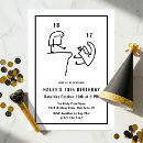 Search for black and white 18th birthday invitations Modern
