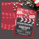 Search for outdoor movie night invitations Clapperboard