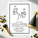 Search for 31st invitations Black and white